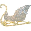 National Tree Company 48 in. Santas Sleigh with Cool White LED Lights