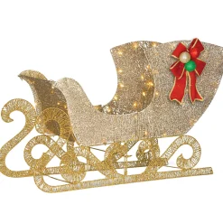 National Tree Company 38 in. Santas Sleigh with LED Lights
