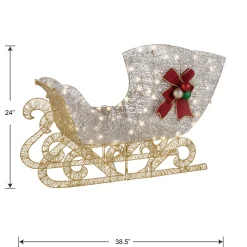 National Tree Company 38 in. Santas Sleigh with LED Lights