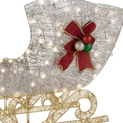 National Tree Company 38 in. Santas Sleigh with LED Lights