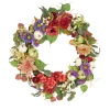 National Tree Company 30 in. Serenity Mixed Flower and Pumpkins Fall Wreath