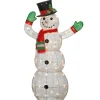 National Tree Company 48 in. Snowman Decoration with Clear Lights