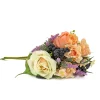 National Tree Company 16 in. Spring Bouquet with Rose Blooms, Berry Clusters, Lavender