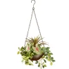 National Tree Company 9 in Spring Hanging Basket with Green Leaf Plants, Vines in a Brown Pot