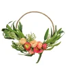National Tree Company 16 in. Spring Hoop Wreath with Eucalyptus and Buttercups