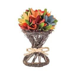 National Tree Company 9 in. Spring Multicolor Floral Bouquet