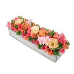 National Tree Company 16 in. Spring Multicolor Handcrafted Floral Window Box Decor