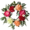 National Tree Company 22 in. Spring Wreath with Flower Blooms, Leafy Greens