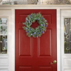 National Tree Company 19 in. Spring Wreath with Lavender and Rosemary