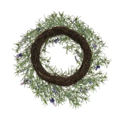 National Tree Company 19 in. Spring Wreath with Lavender and Rosemary