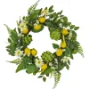 National Tree Company 22 in. Spring Wreath with Lemons, Artichokes, Daisy Blooms, Leafy Greens