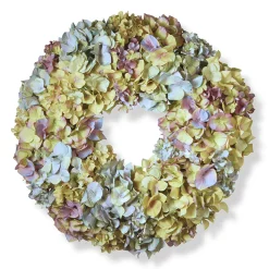 National Tree Company 19 in. Spring Wreath with Mixed, Colorful Hydrangea Blooms