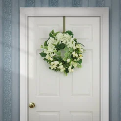 National Tree Company 22 in. Spring Wreath with Tulip and Buttercup Blooms