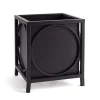 National Tree Company 23 in. St. Remy Planter, Black Color