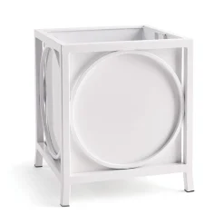 National Tree Company 23 in. St Remy Planter, White