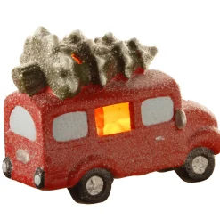 National Tree Company 7 in. Terracotta Holiday Truck with Warm White LED Lights