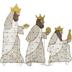 National Tree Company 42 in. Three Wisemen with LED Lights