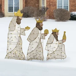 National Tree Company 42 in. Three Wisemen with LED Lights