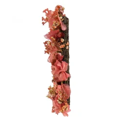 National Tree Company 16 in. Valentine's Flower Blooms Floral Heart Wreath
