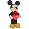 National Tree Company 42 in. Valentine's Inflatable Mickey Mouse with LED Lights