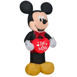 National Tree Company 42 in. Valentine's Inflatable Mickey Mouse with LED Lights