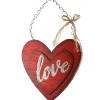 National Tree Company 14 in. Valentine's Wooden Heart Hanging Decoration