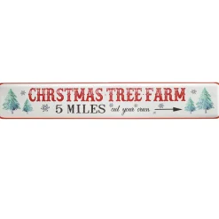 National Tree Company 47 in. Vintage Tree Farm Wall Sign