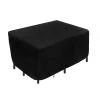 National Tree Company 74 in. Waterproof Patio Furniture Cover with Rope and Metal Buckles