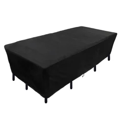 National Tree Company 108 in. Waterproof Patio Furniture Cover with Rope and Metal Buckles