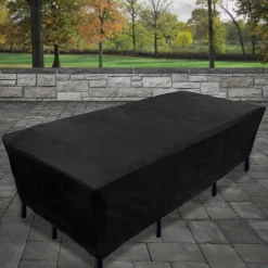 National Tree Company 108 in. Waterproof Patio Furniture Cover with Rope and Metal Buckles