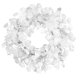 National Tree Company 24 in. Winter Frost White Wreath