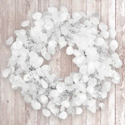 National Tree Company 24 in. Winter Frost White Wreath