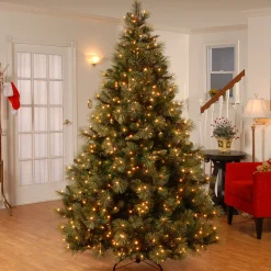 National Tree Company 9ft. Pre-Lit Carolina Pine Tree with Clear Lights with 900 Clear Lights