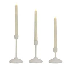 National Tree Company HGTV Home Collection Flameless Heritage Candle Set, White Base