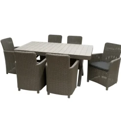 National Tree Company 7-Piece Antrim Collection All-Weather Wicker Finish Dining Set