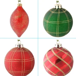 National Tree Company 20-Piece Christmas Tree Ornament Set, Rural Homestead Collection