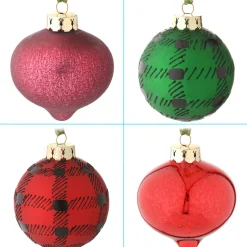 National Tree Company 20-Piece Christmas Tree Ornament Set, Rural Homestead Collection
