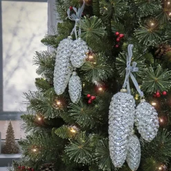 National Tree Company 2-Piece HGTV Home Collection Pinecone Cluster Ornaments