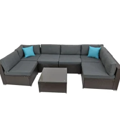 National Tree Company 7-Piece Pocola Collection All-Weather Sectional Set
