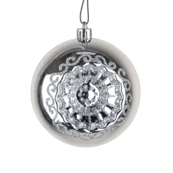 National Tree Company 6-Piece Shatterproof Glittering Silver Ornaments