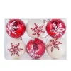 National Tree Company 6-Piece Shatterproof Snowflake Ornaments
