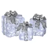 National Tree Company Pre-Lit Decorated White Gift Box Assortment