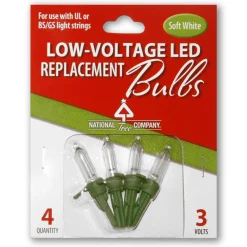 National Tree Company Replacement Soft White Low Voltage LED Bulbs in Bag