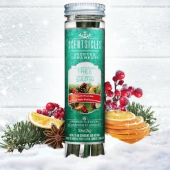 National Tree Company Scented Ornaments, 2- Pack- 6ct Bottle, O Christmas Tree, Fragrance-Infused Paper Sticks