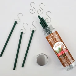 National Tree Company Scented Ornaments, 2-Pack- 6ct Bottle, 2 Dashes of Cinnamon, Fragrance-Infused Paper Sticks