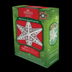 National Tree Company Scentsicles Decorative Ornament, Metal White Star, White Winter Fir with Refill