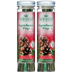 National Tree Company Scentsicles, 6pc Stick, Snowberry Pine - 2 Pack