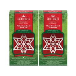 National Tree Company Scentsicles, Scented Star Ornament, White Winter Fir, 2-Pack