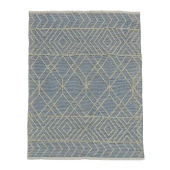 National Tree Company 4x6 ft. Cloud Blue Hand Woven Outdoor Rug