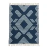 National Tree Company 4x6 ft. Indigo Blue Hand Woven Outdoor Rug